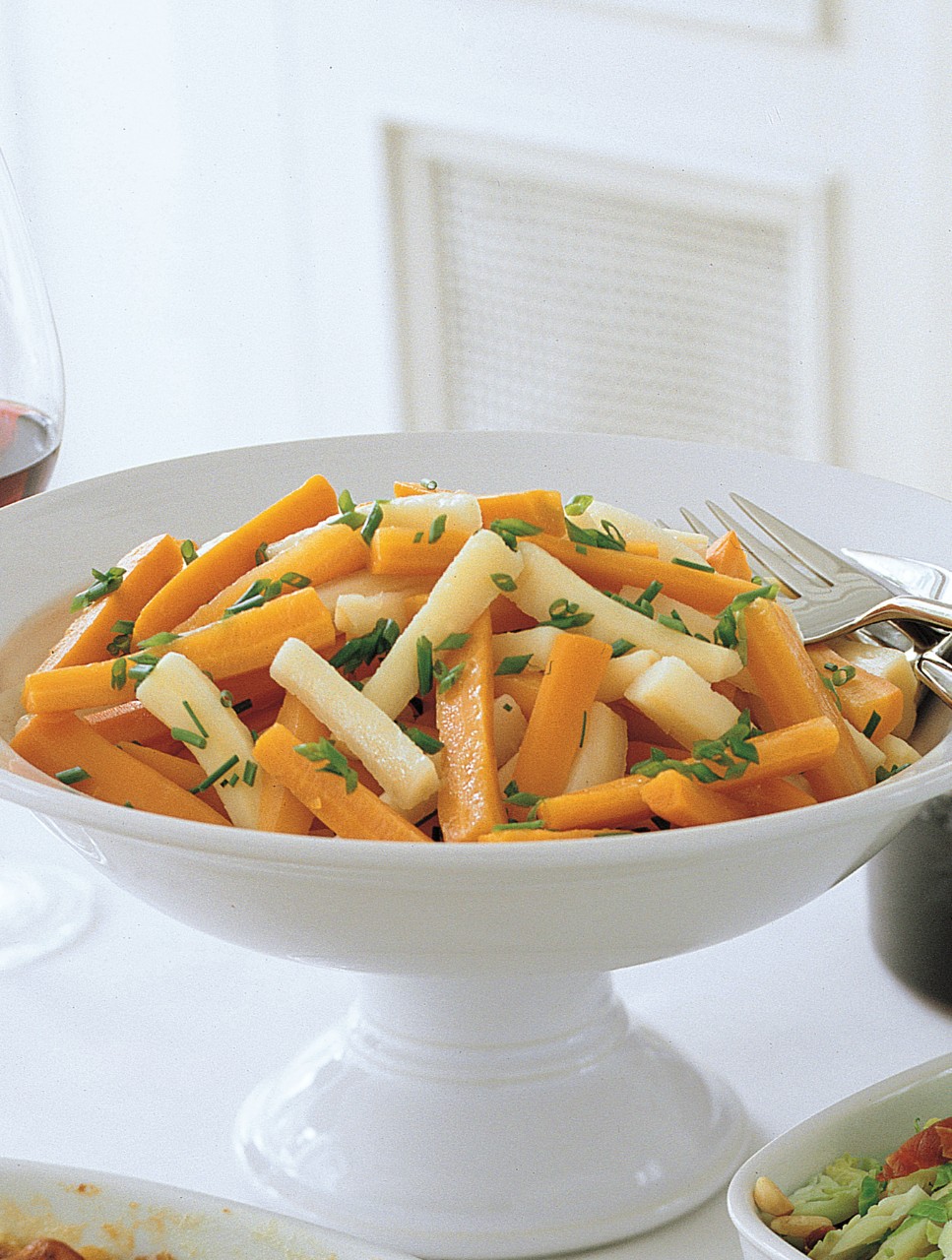 Glazed Carrots and Parsnips with Chives
