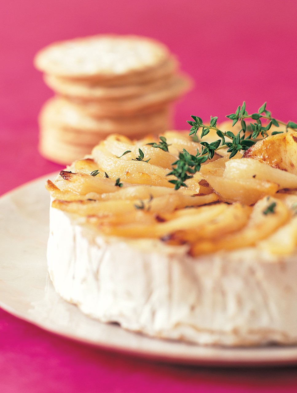 Brie with Roasted Pear and Thyme