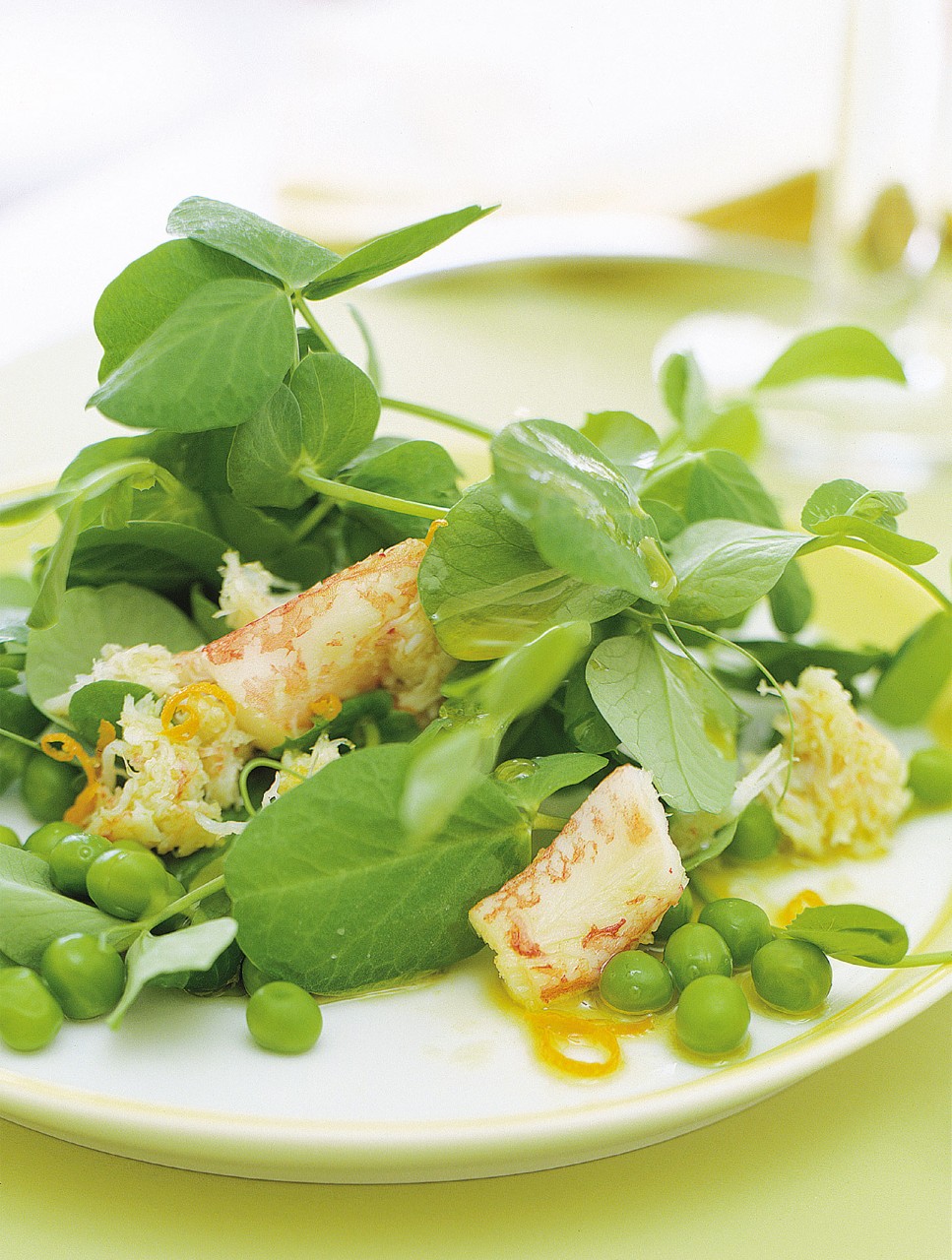 Crab and Pea Sprout Salad