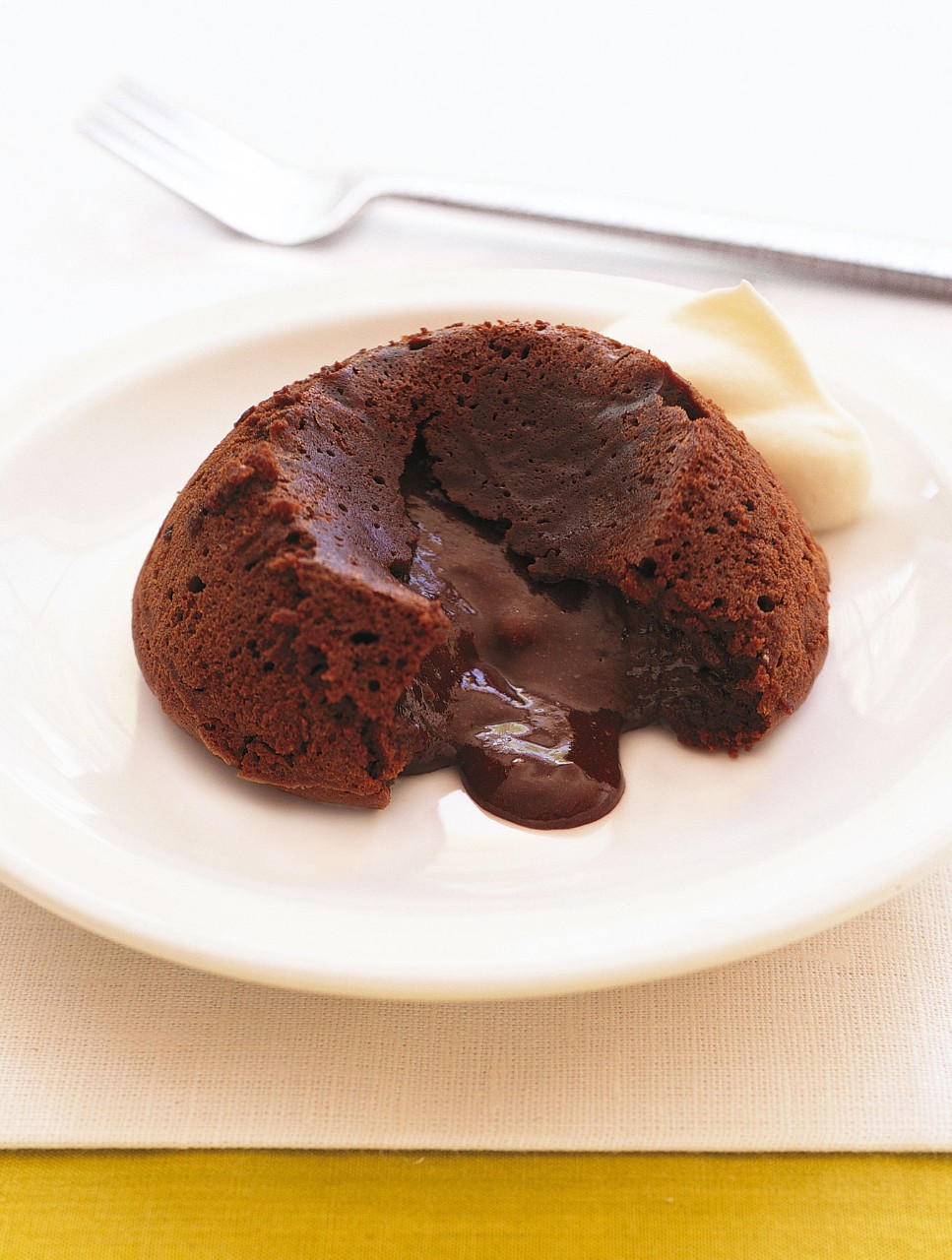 Molten Chocolate Fondant - French lava cake easy recipe