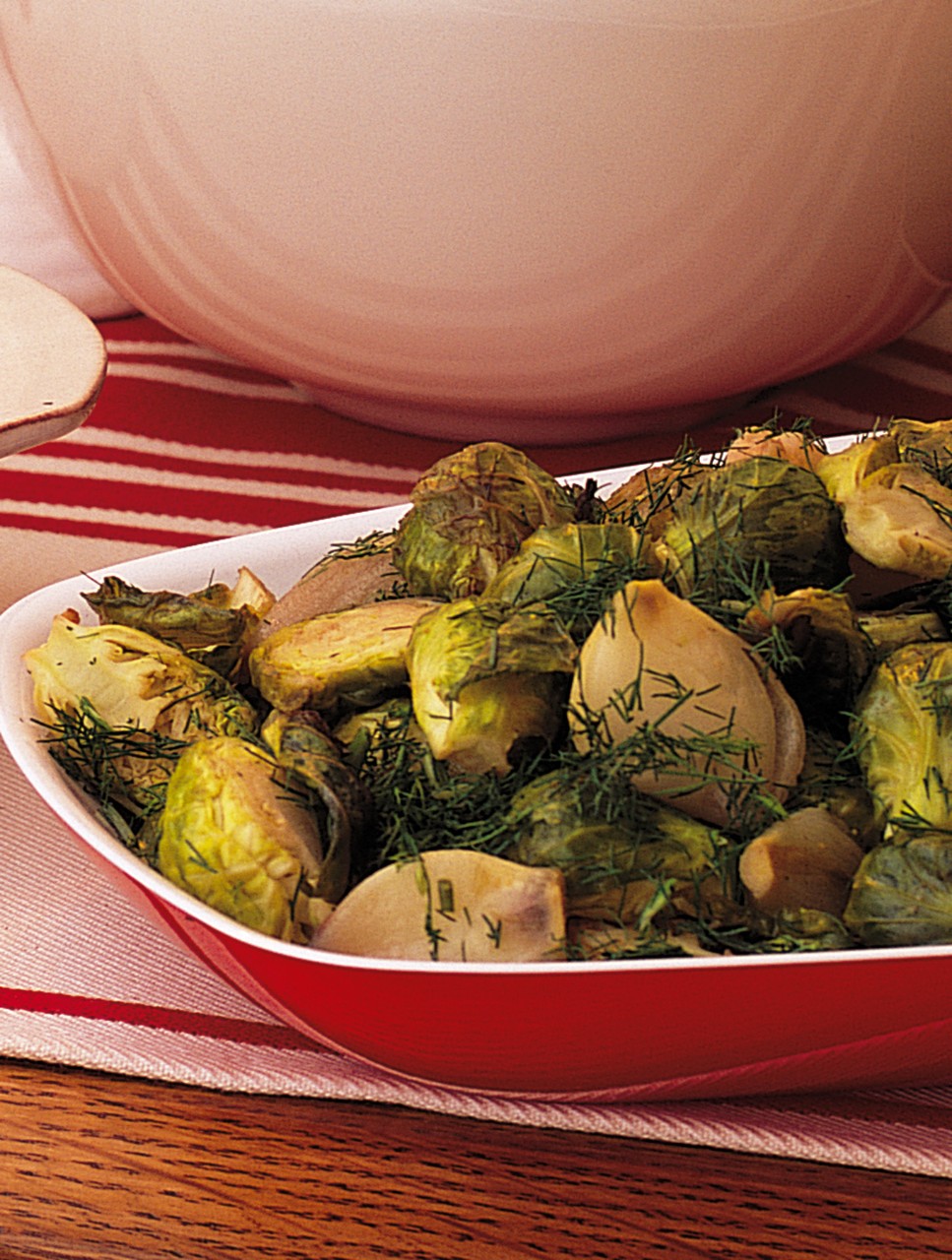 Brussels Sprouts with Shallots and Mustard