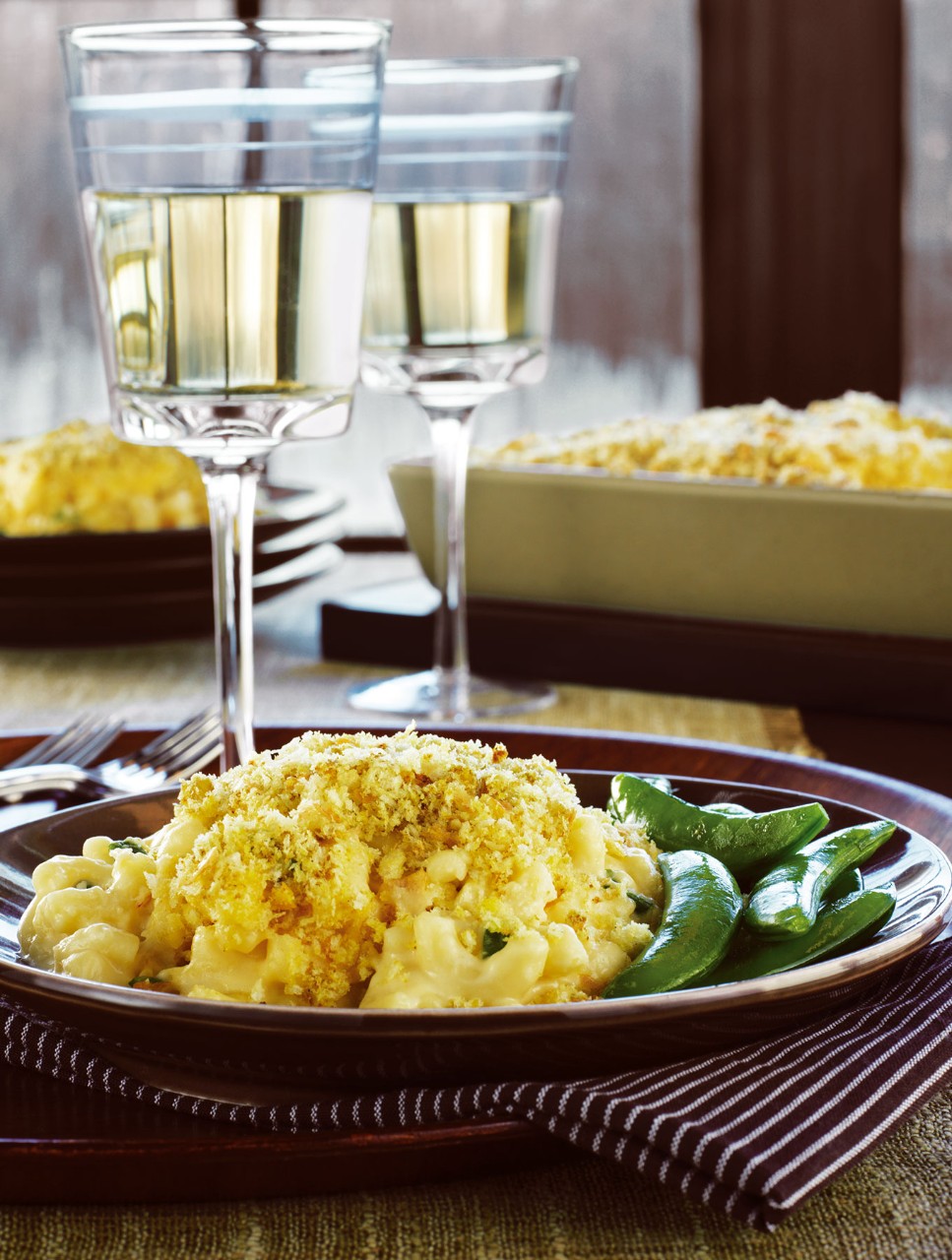 Four-Cheese Macaroni with Curry Crunch