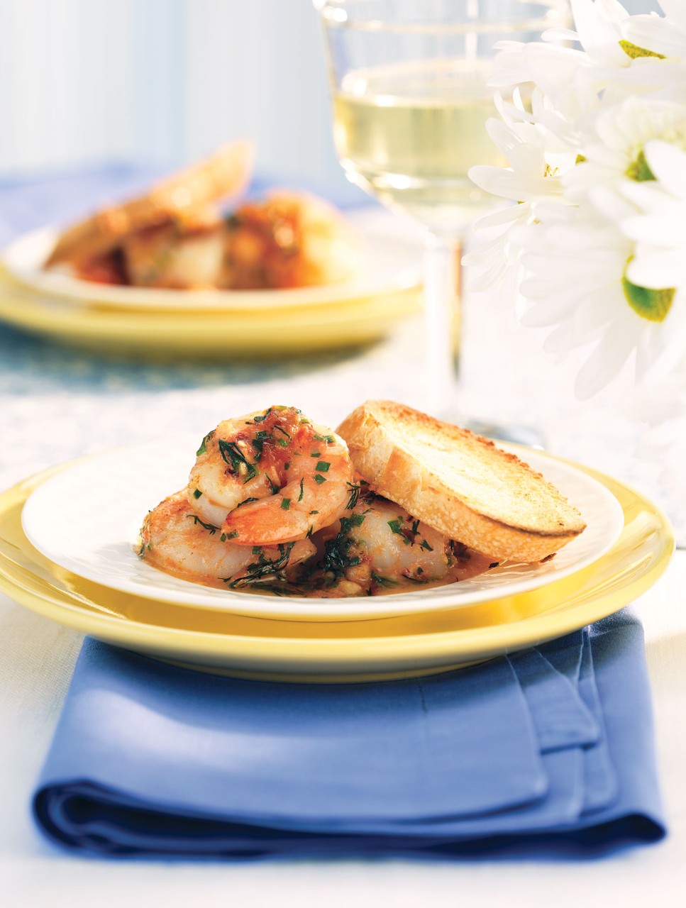 Shrimp with Warm Tomato and Herb Butter