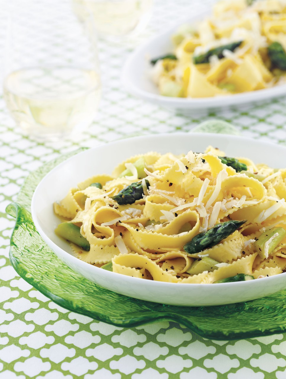 Asparagus and Goat Cheese Pasta