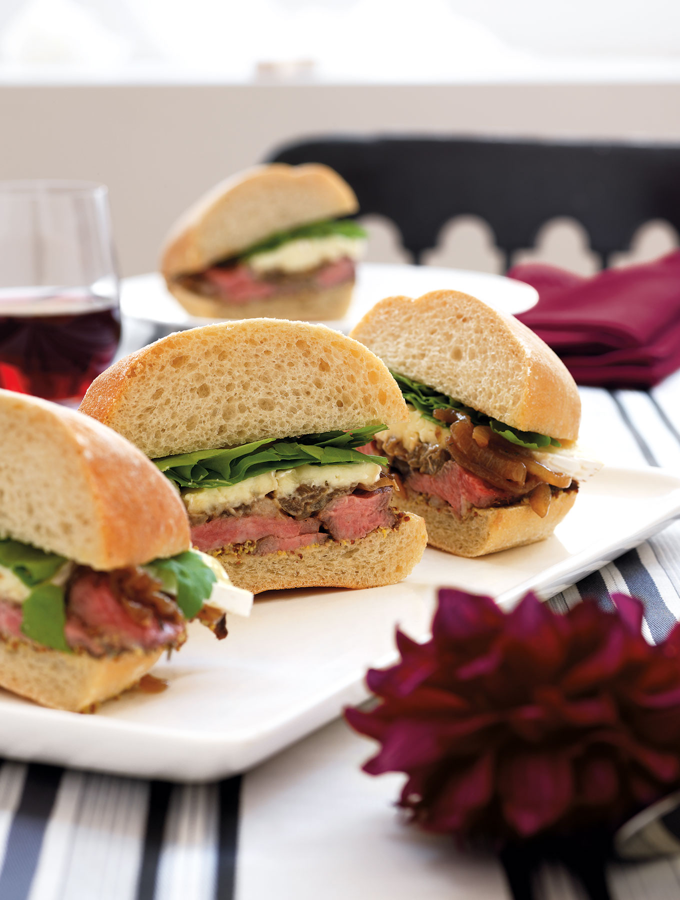 Steak Sandwich {Caramelized Onions + Brie} –