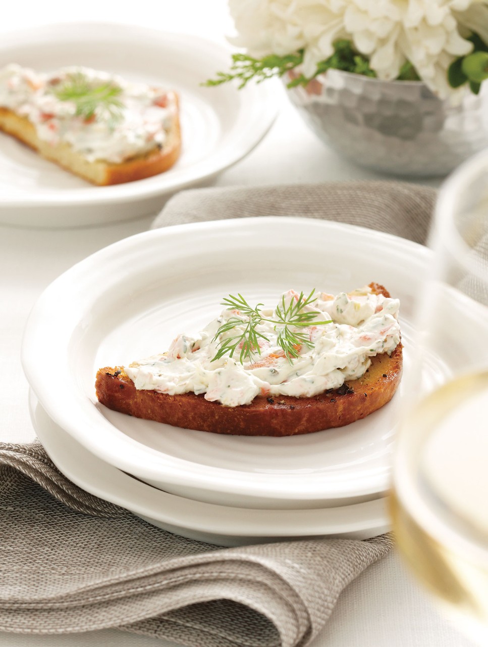 Smoked Salmon Spread with Brioche Toasts