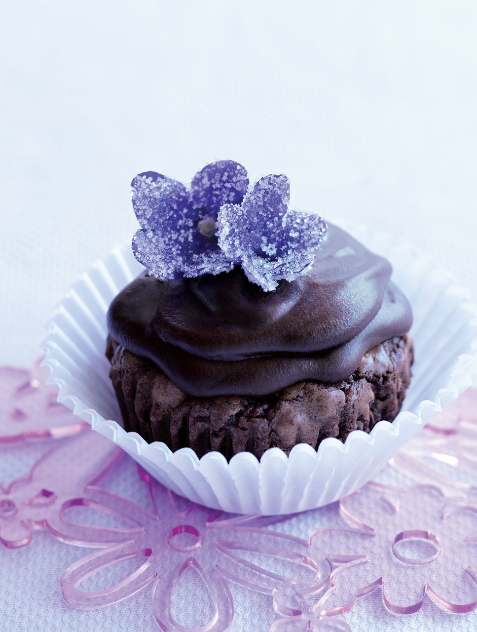 Deep-Chocolate Brownie Cupcakes