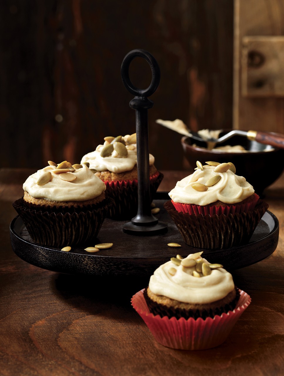 Pumpkin Cupcakes with  Brown Sugar Frosting