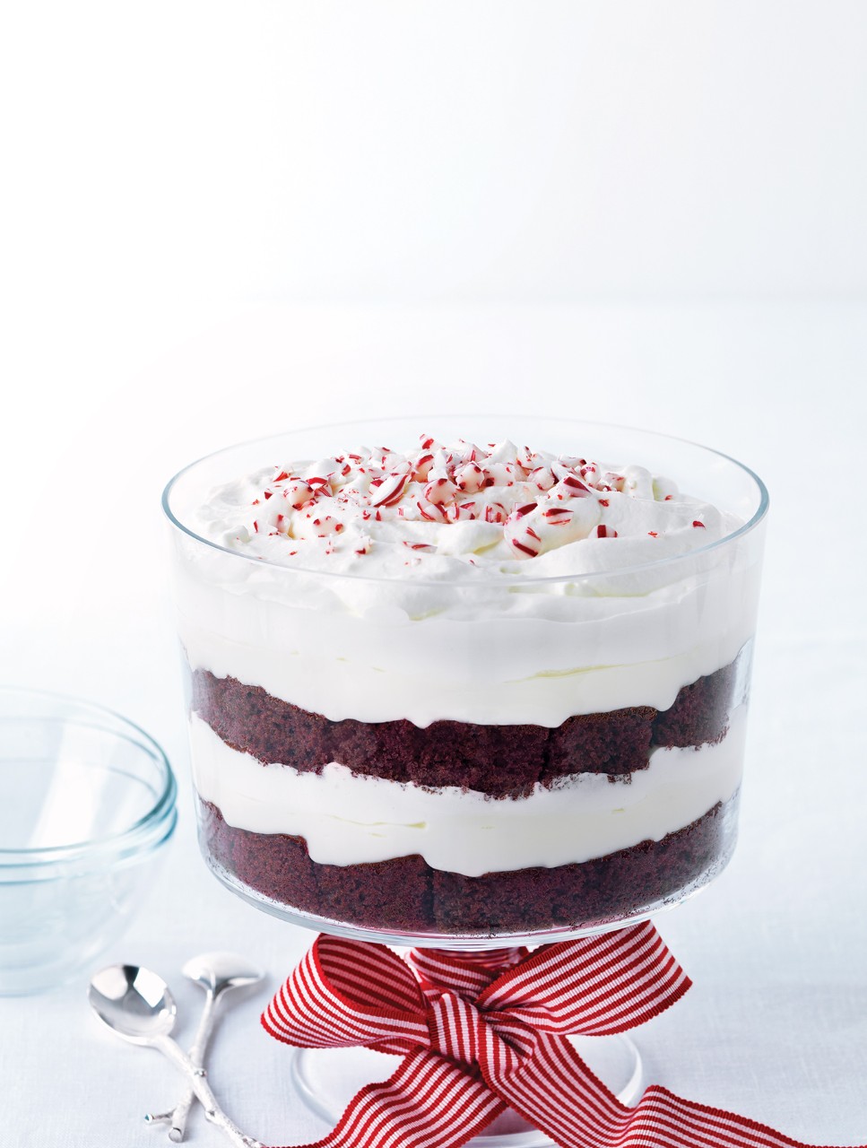 Candy Cane Red Velvet Trifle