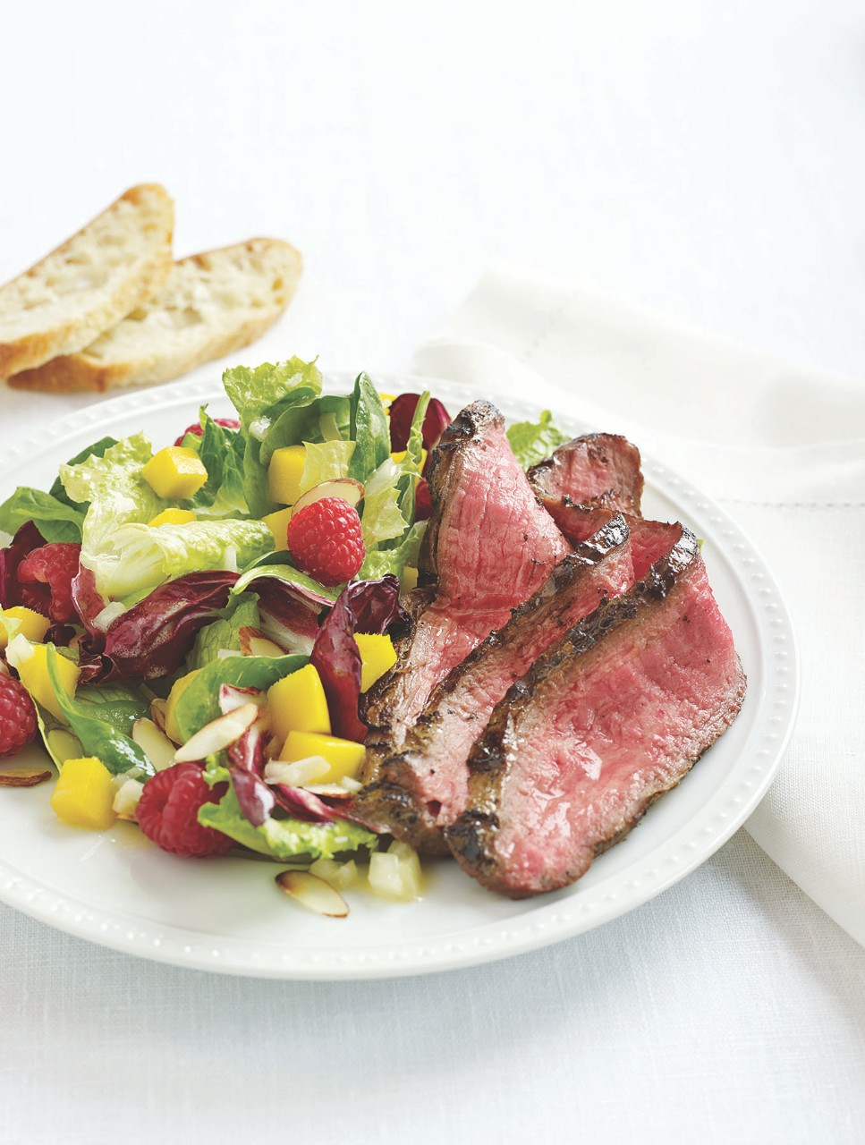 Warm Salad with Honey-Mustard Flank Steak