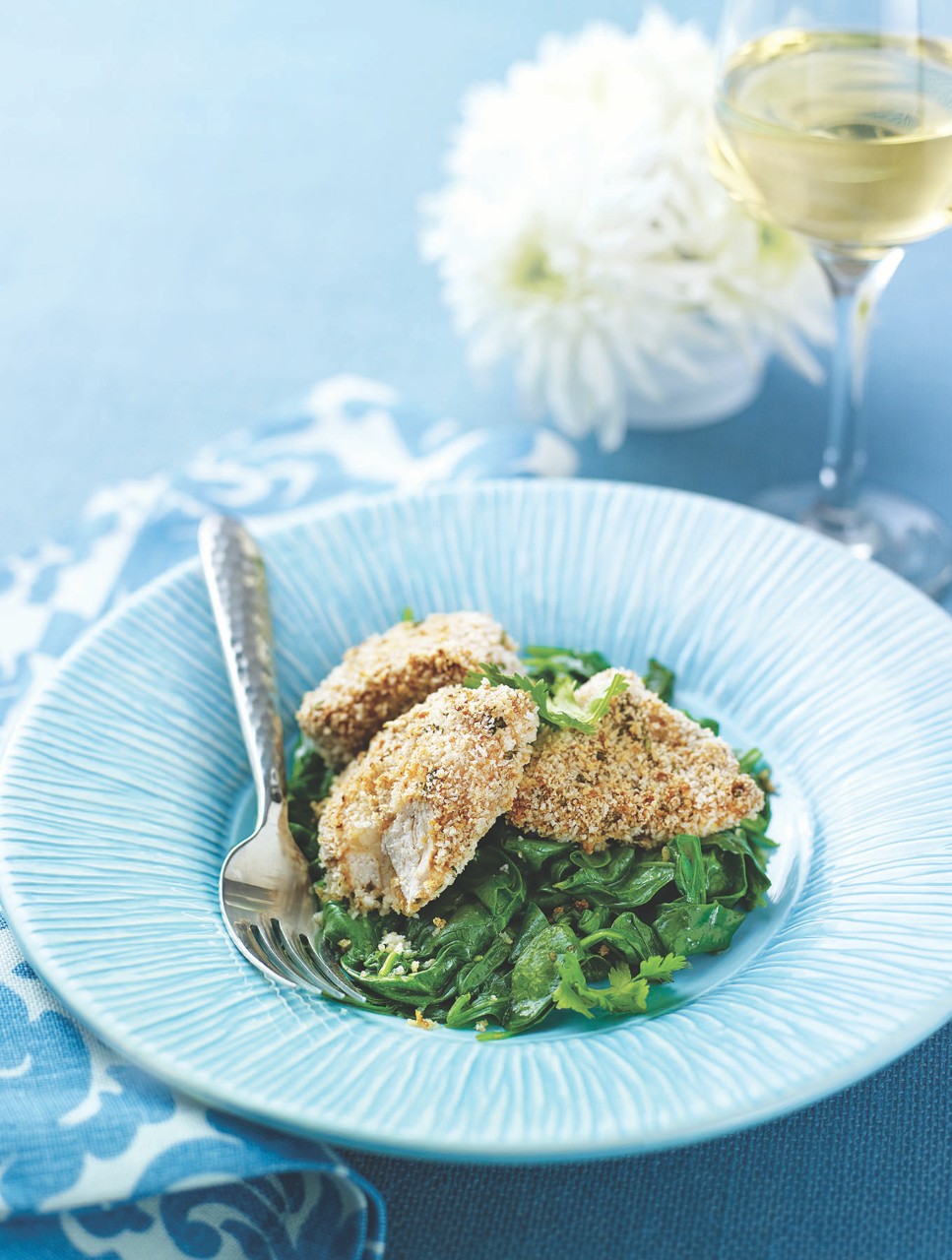 Poitrines de poulet en croûte de chapelure panko Recette