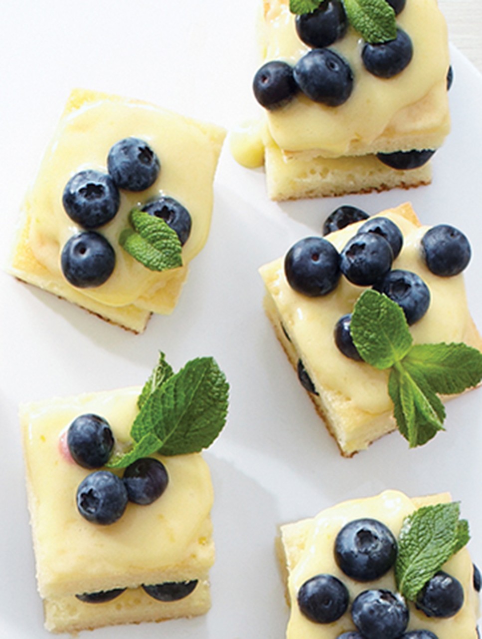 Mini Blueberry Lemon Layer Cakes