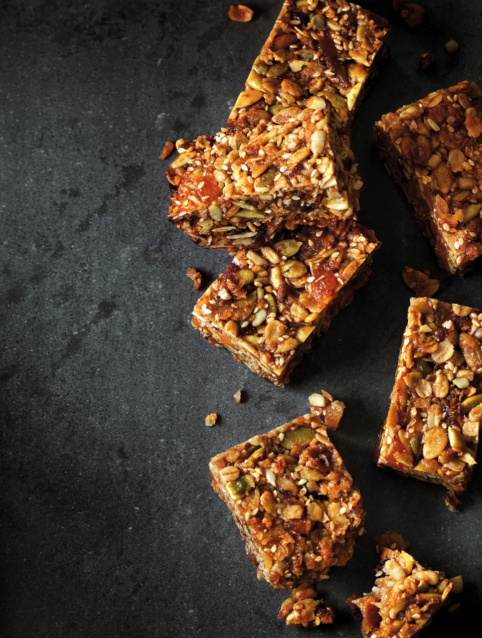 Chewy Date and Seed Bars