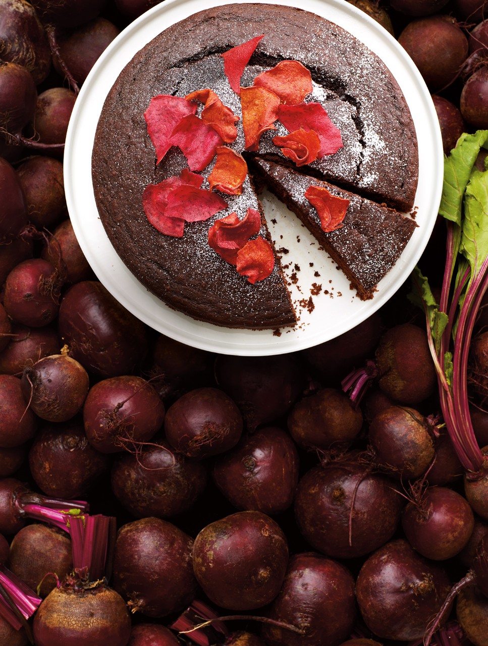 Natural Red Velvet Chocolate Cake with Beets