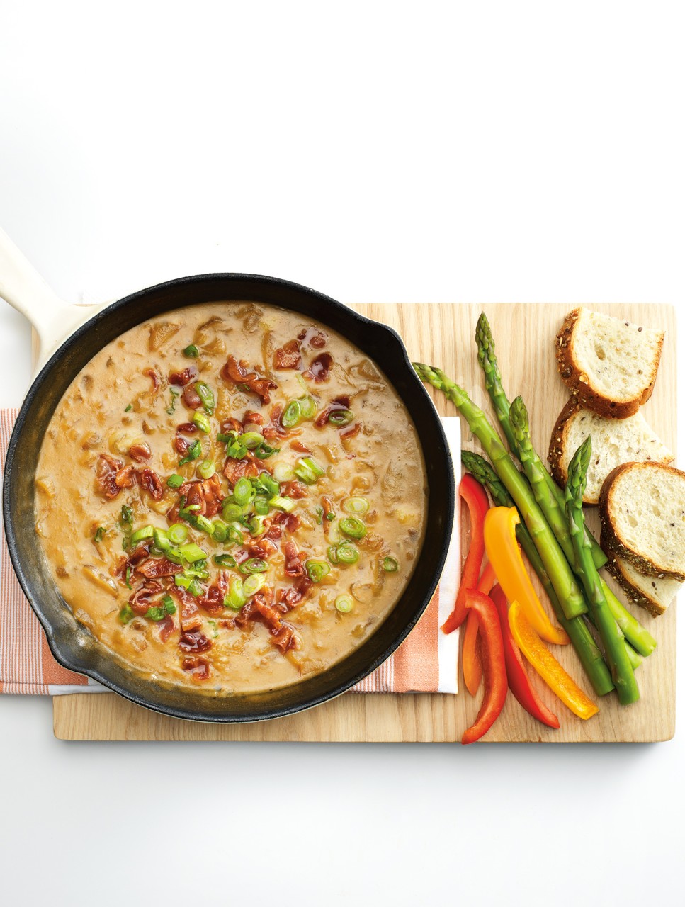 Ale-Braised Cheese Dip with Caramelized Onions & Maple Bacon