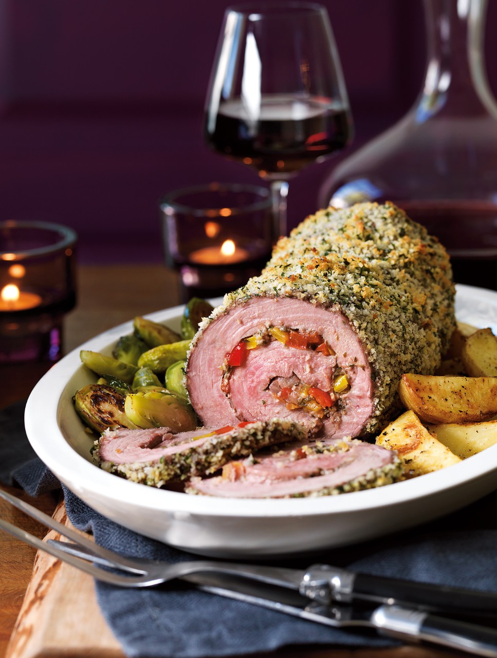 Panko-Crusted Beef Roulade