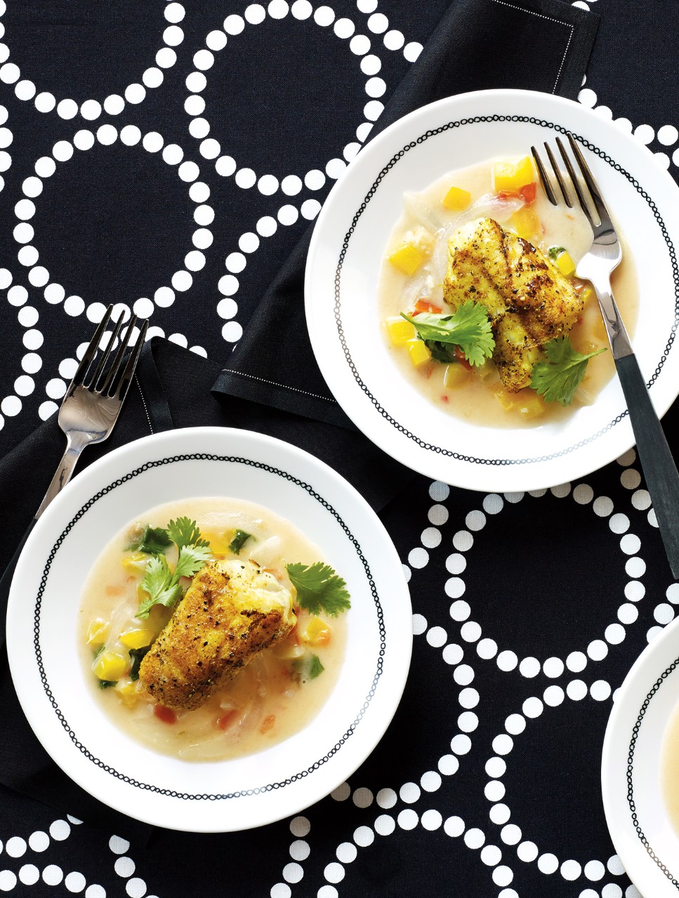 Curried Monkfish in Coconut Broth