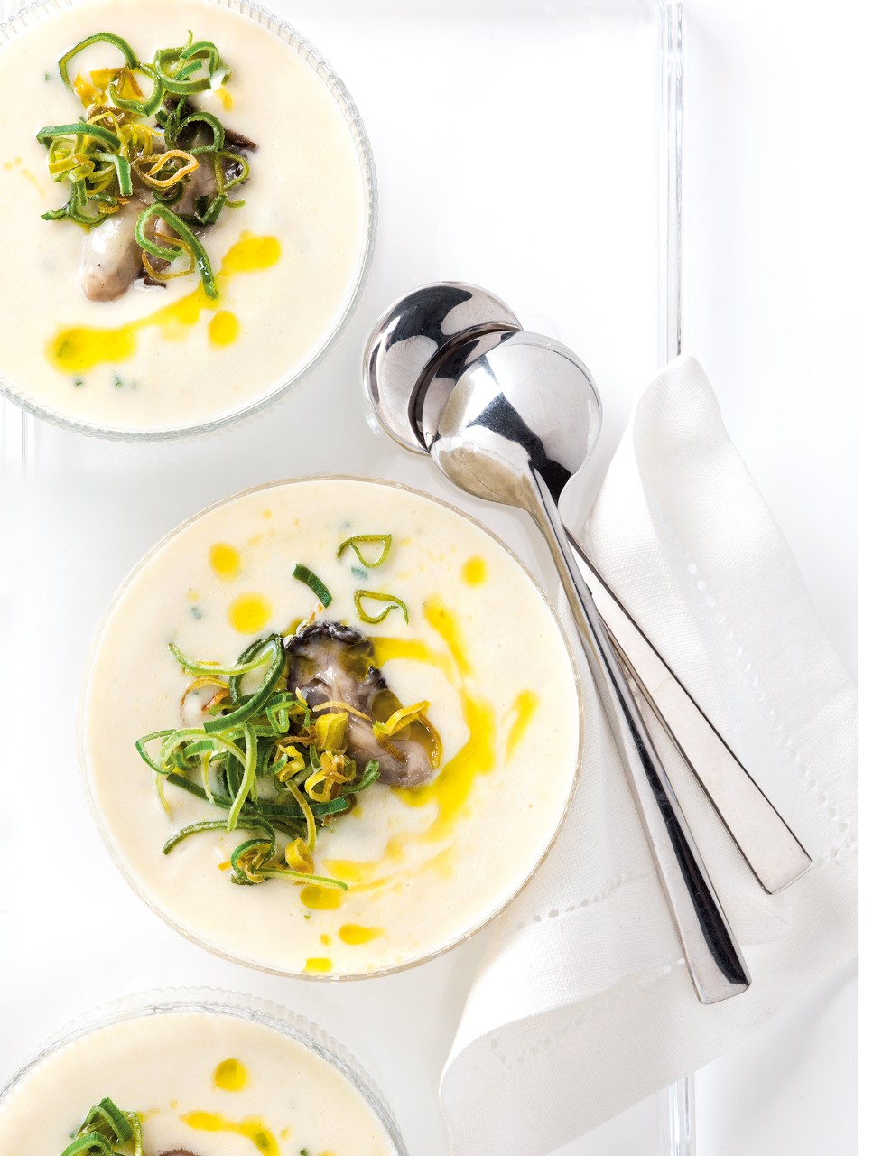 Vichyssoise with Oysters