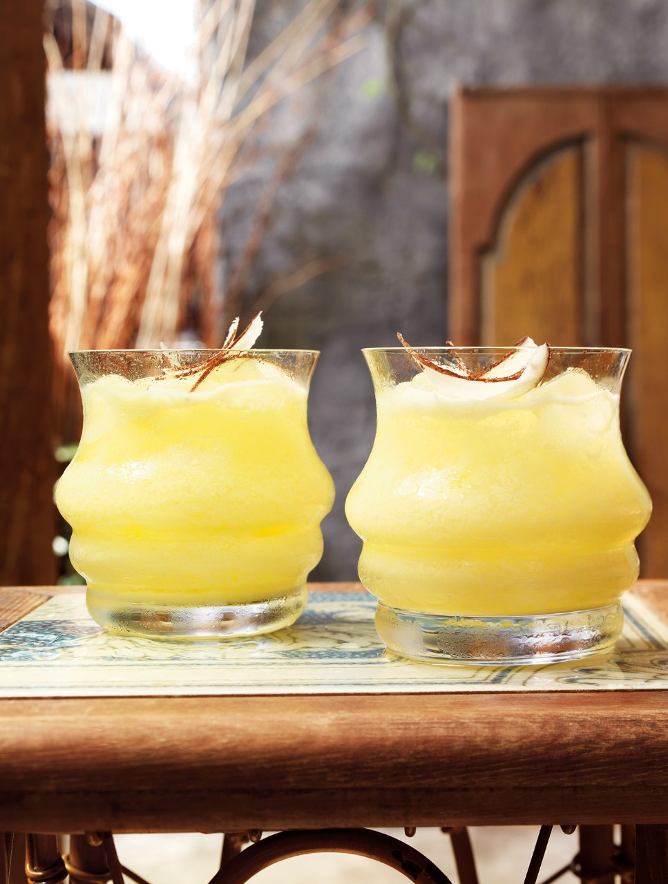 Cocktail crémeux ananas-cachaça