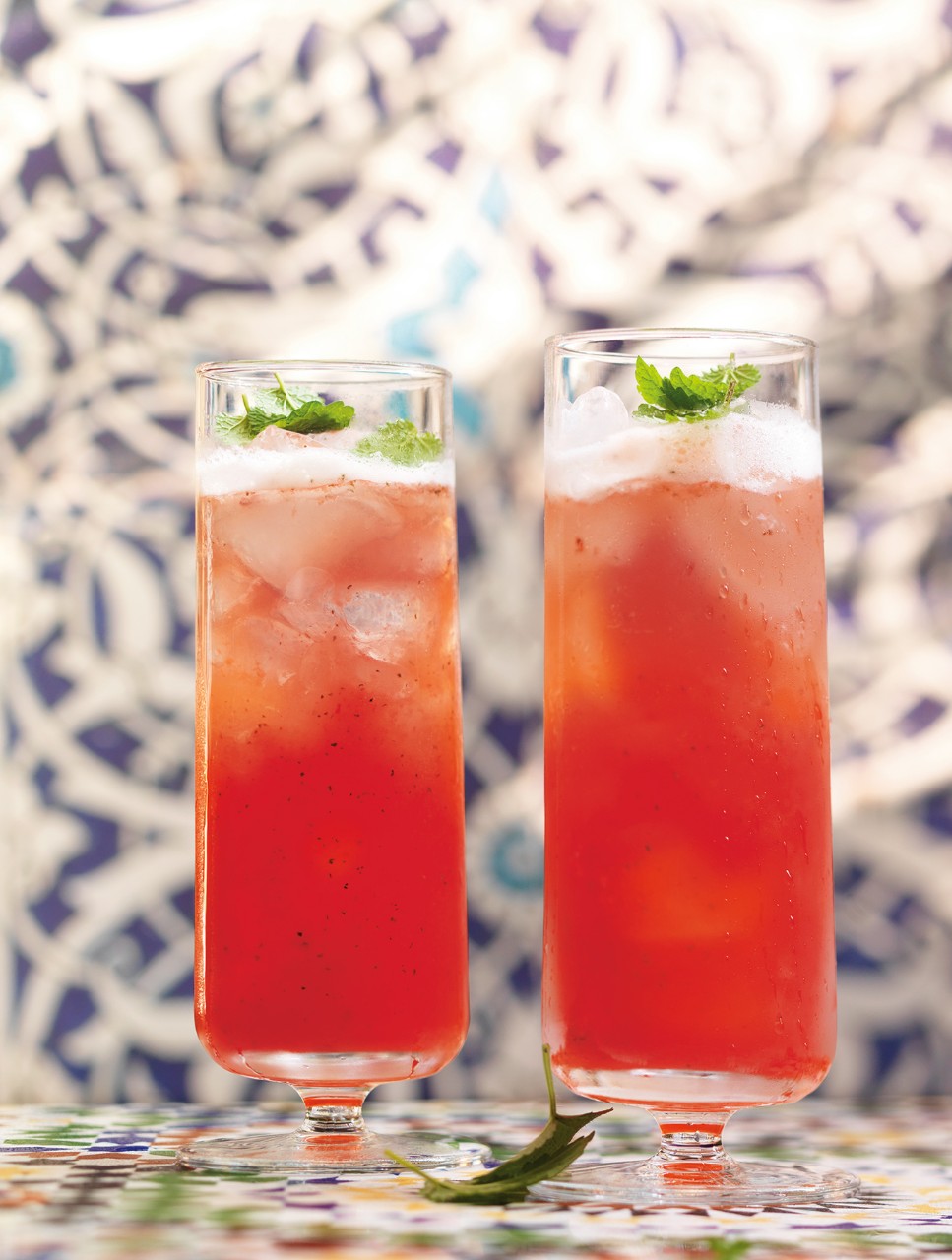 Cocktail rosé à la fraise