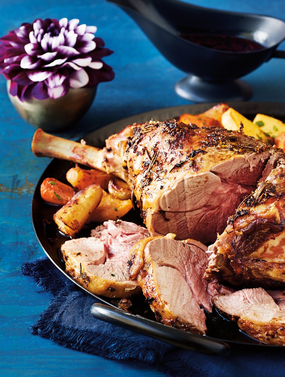 Oven-Roasted Herbed Leg of Lamb