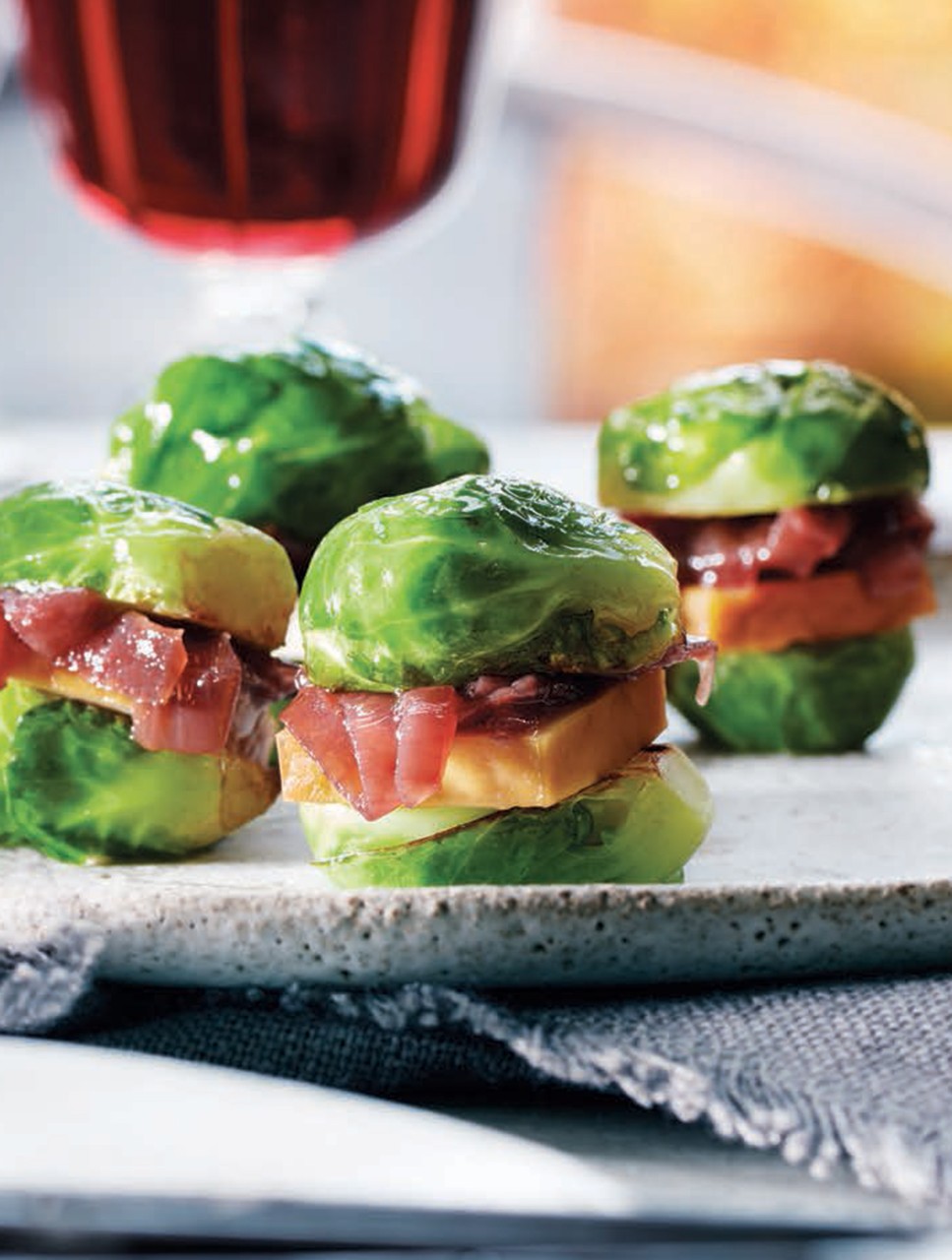 Brussels Sprout and Smoked Tofu Sliders
