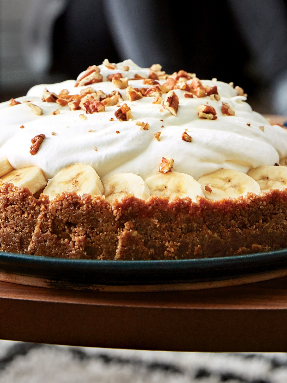 Banana & Toffee Pie with Pecan Crust