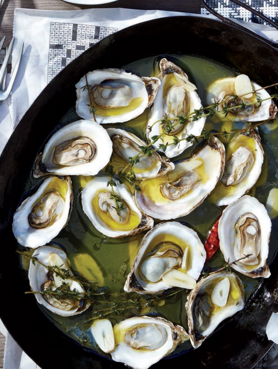 Pan-Grilled Oysters