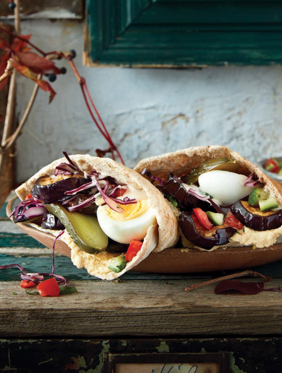 Tel Aviv-Style Sabich Sandwiches