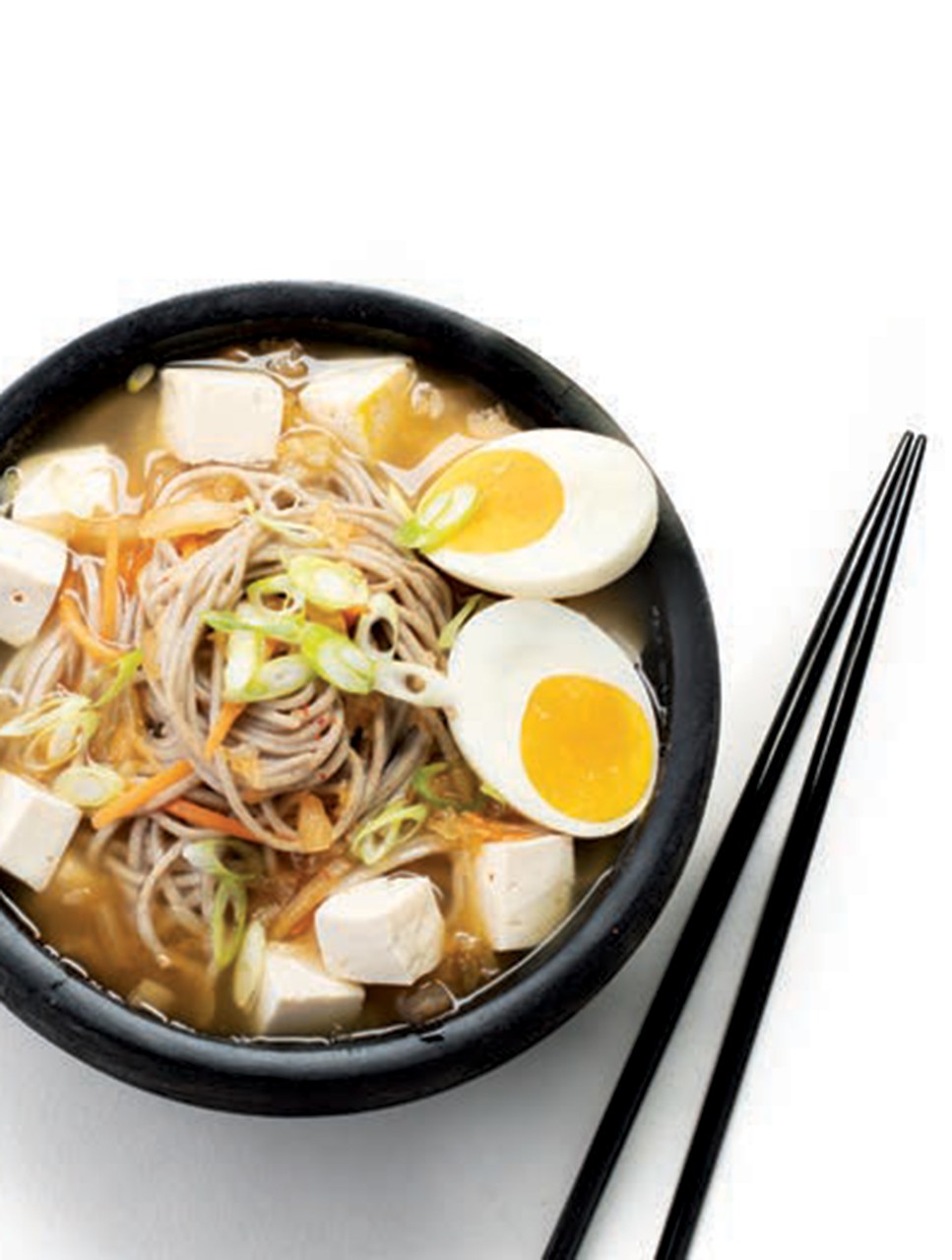 Simple Spicy Soba Noodle Soup