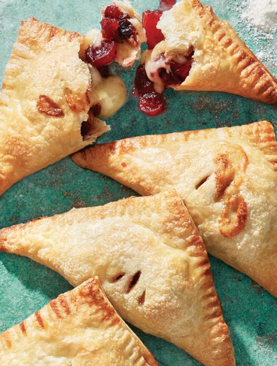 Cranberry, Orange & Camembert Turnovers