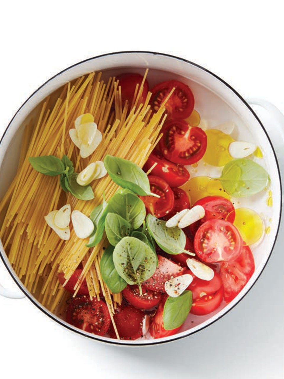 Spaghettis à la sauce tomate tout-en-un