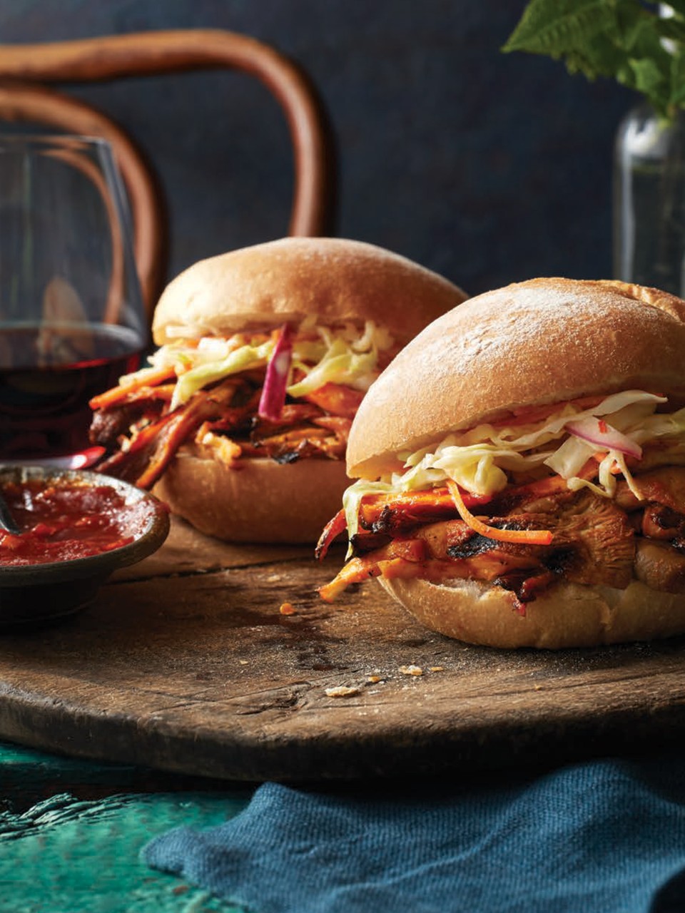 Pulled Mushroom Sandwiches