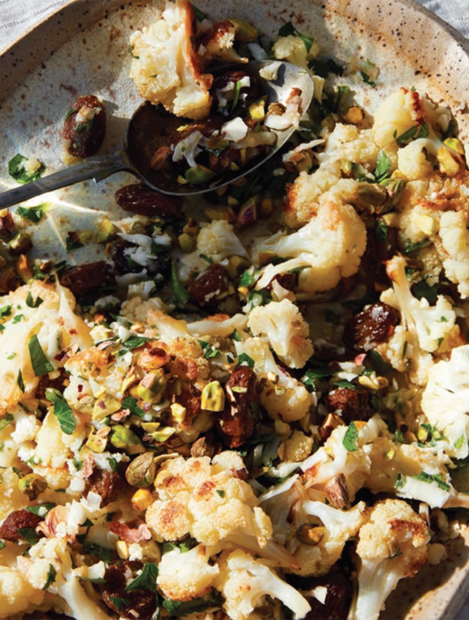 Roasted Cauliflower & Oven-Dried Grapes