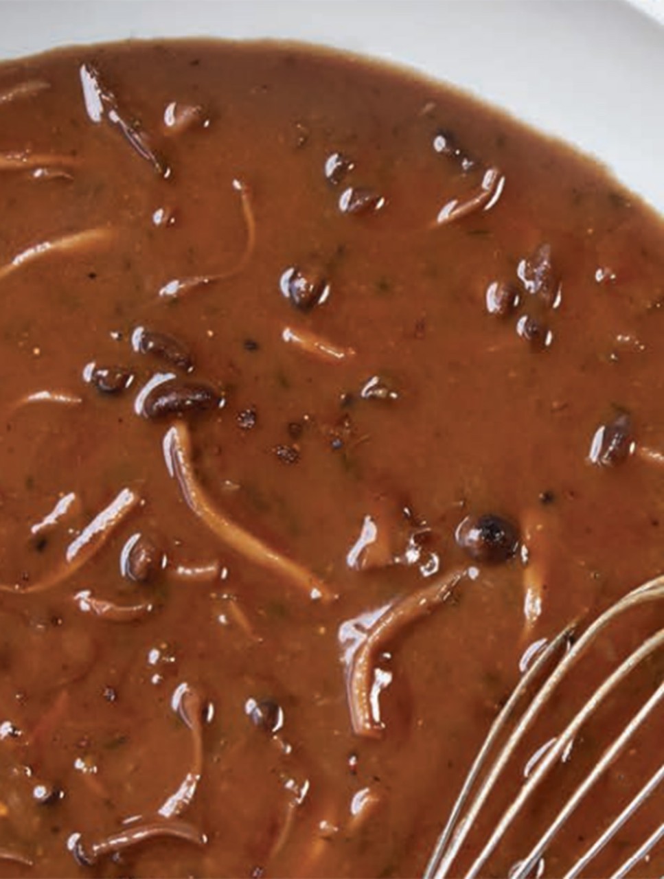 Beef Gravy with Shiitakes & Truffle Oil