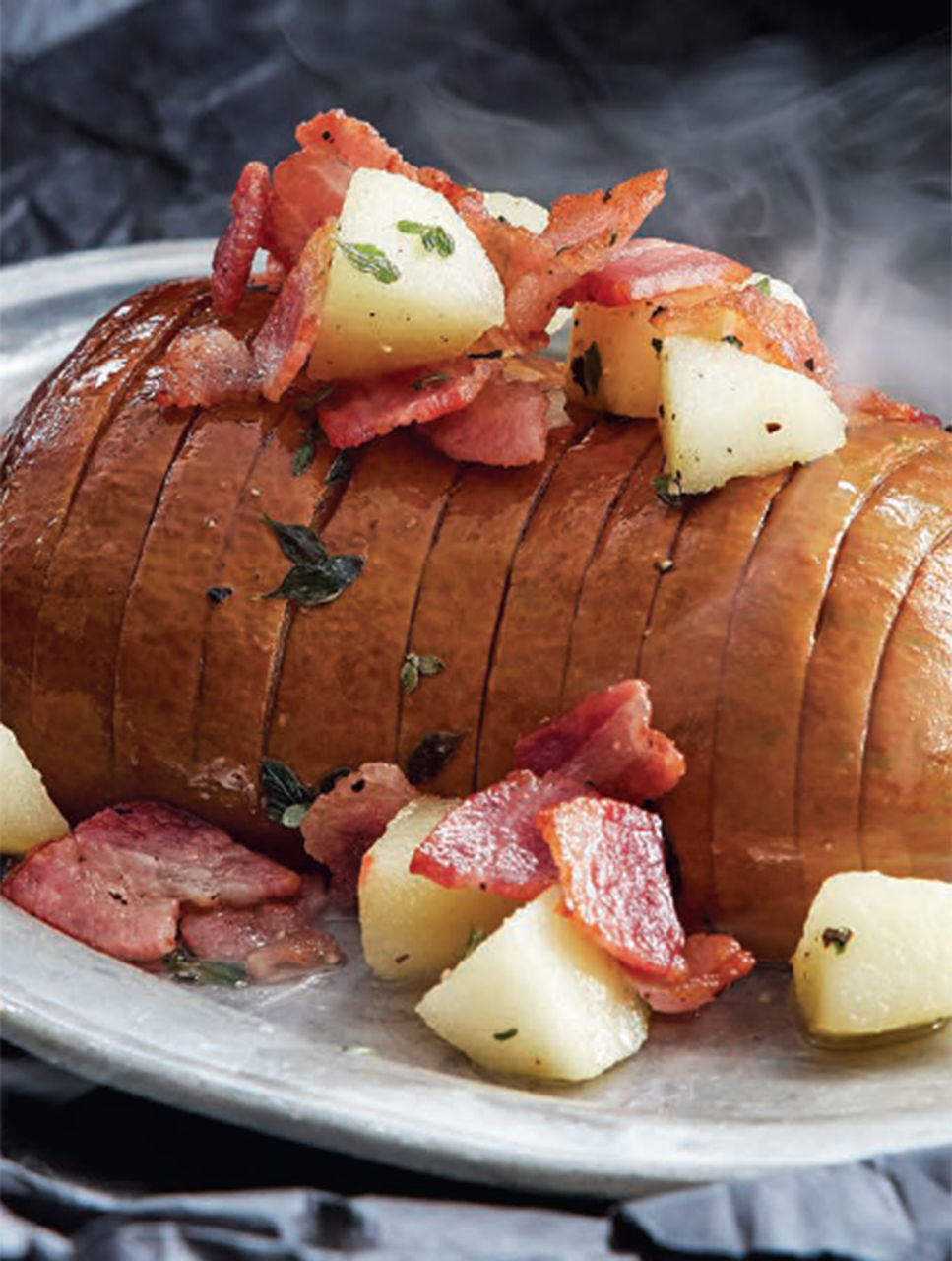 Hasselback Honeynut Squash