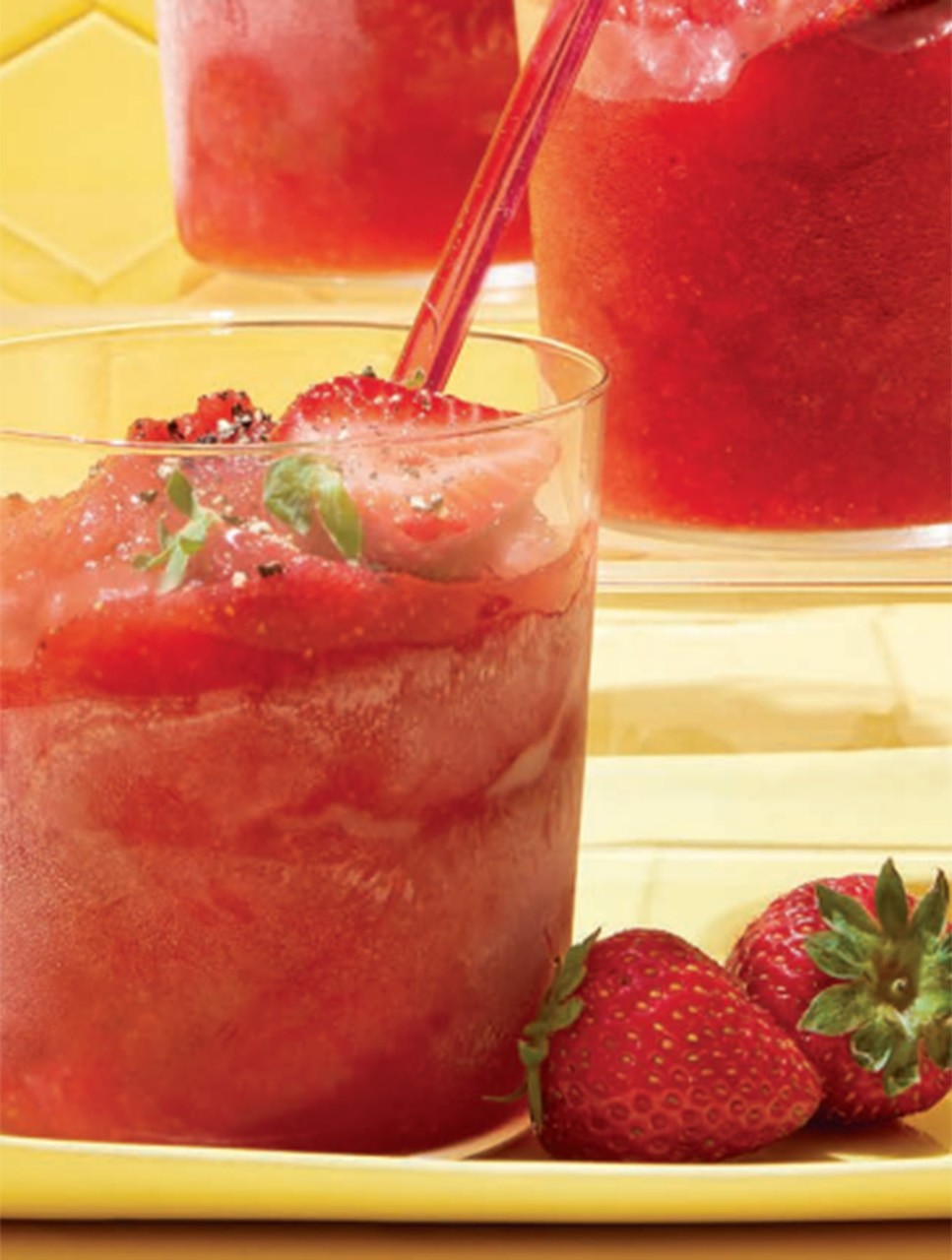 Barbotine fraise et lime