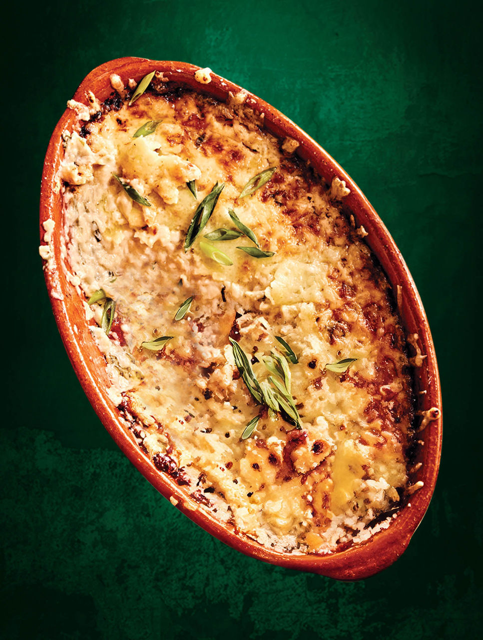 Trempette chaude au cheddar et à l’oignon