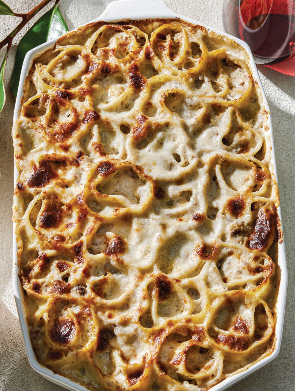 Lasagnes roulées aux marrons et à la courge