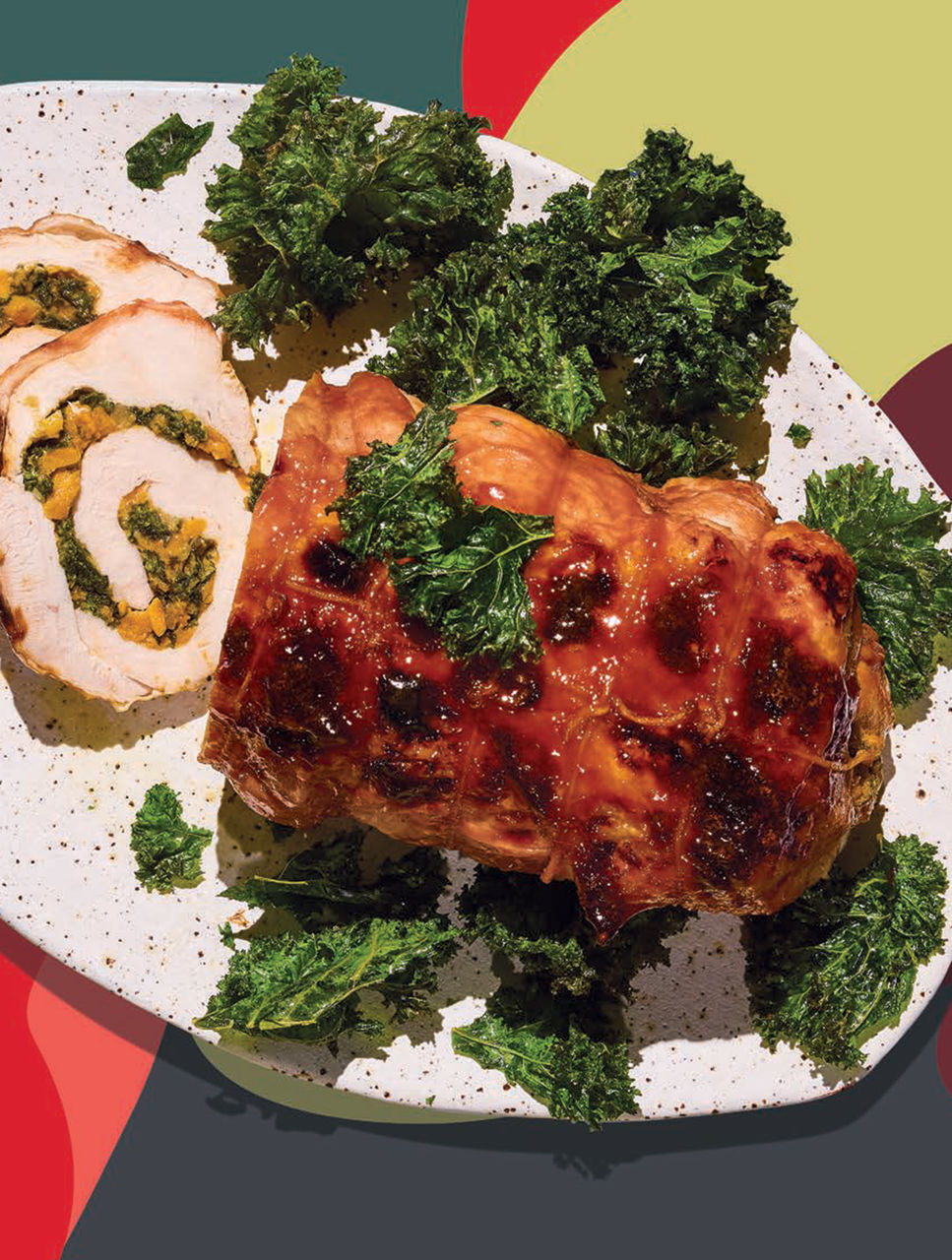 Spicy Glazed and Stuffed Turkey Breast