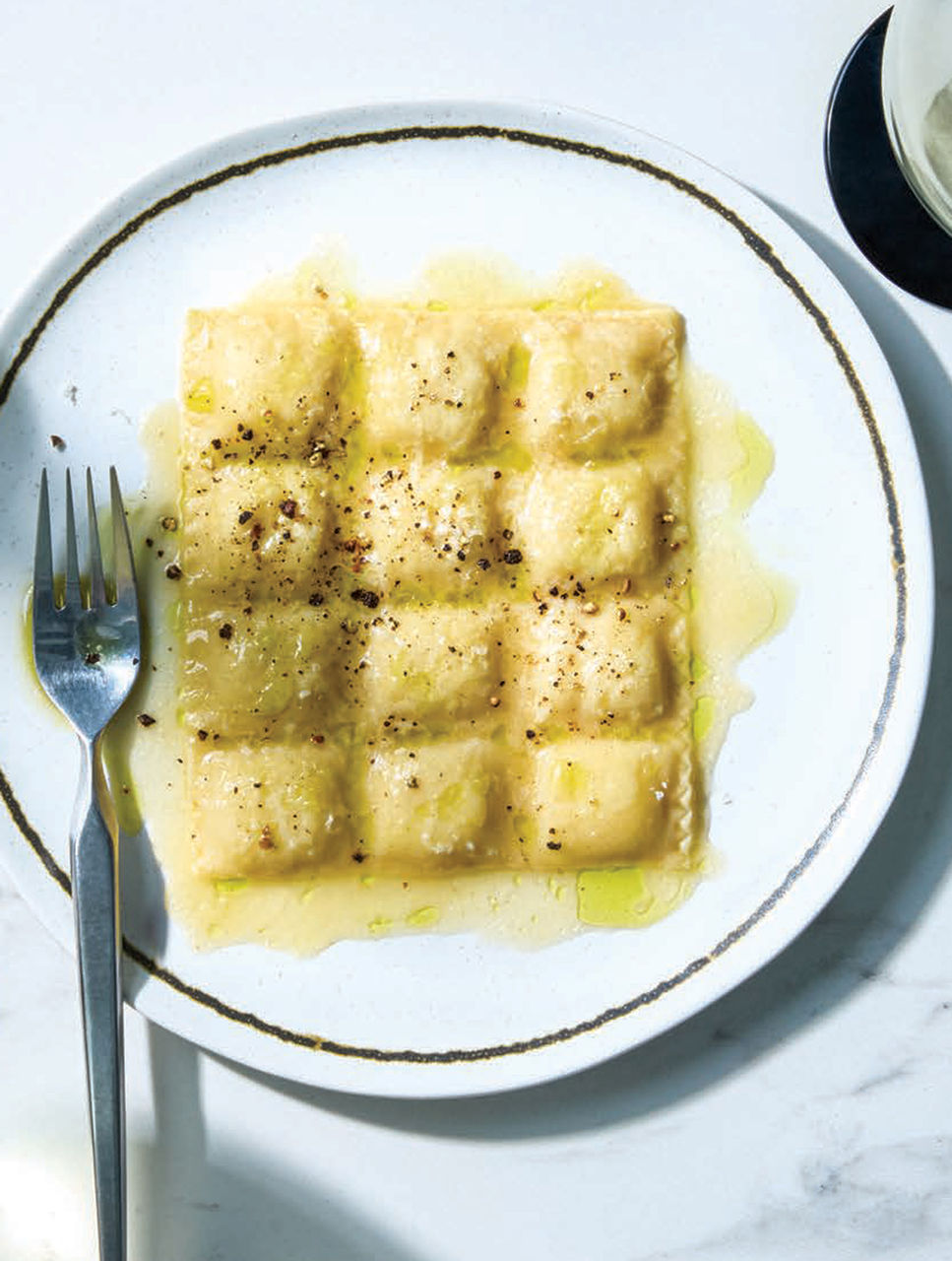 Ravioles farcies aux panais rôtis