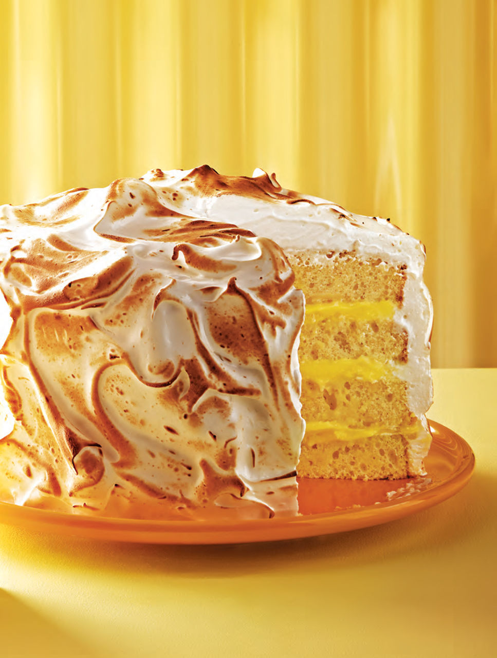 Gâteau étagé au citron meringué