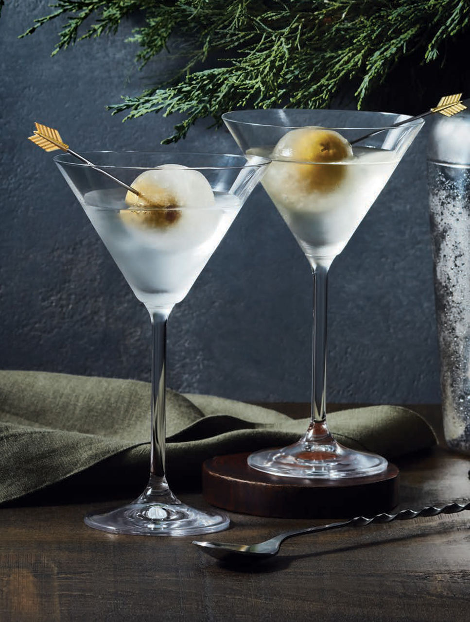 Glaçons Dirty Martini