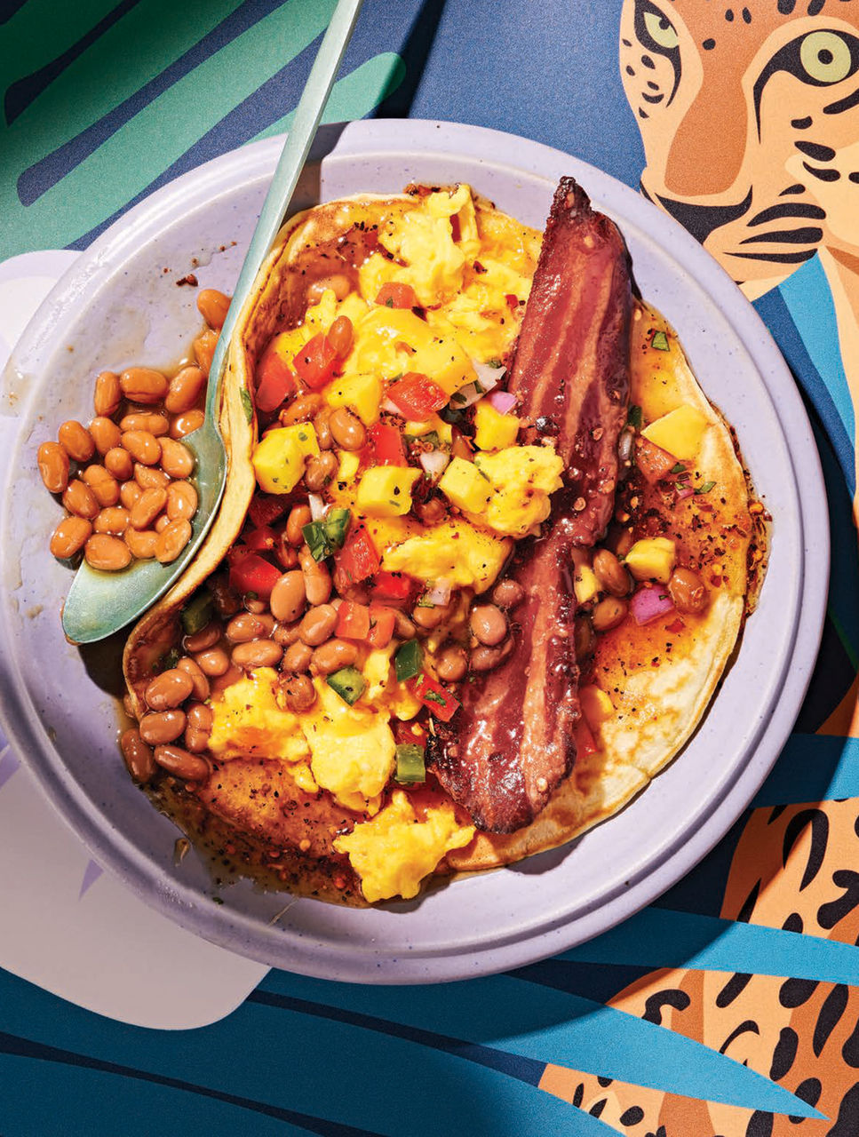 Tacos-crêpes déjeuner