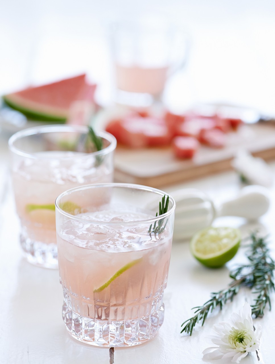 Pink Gin & Tonic with Rosemary
