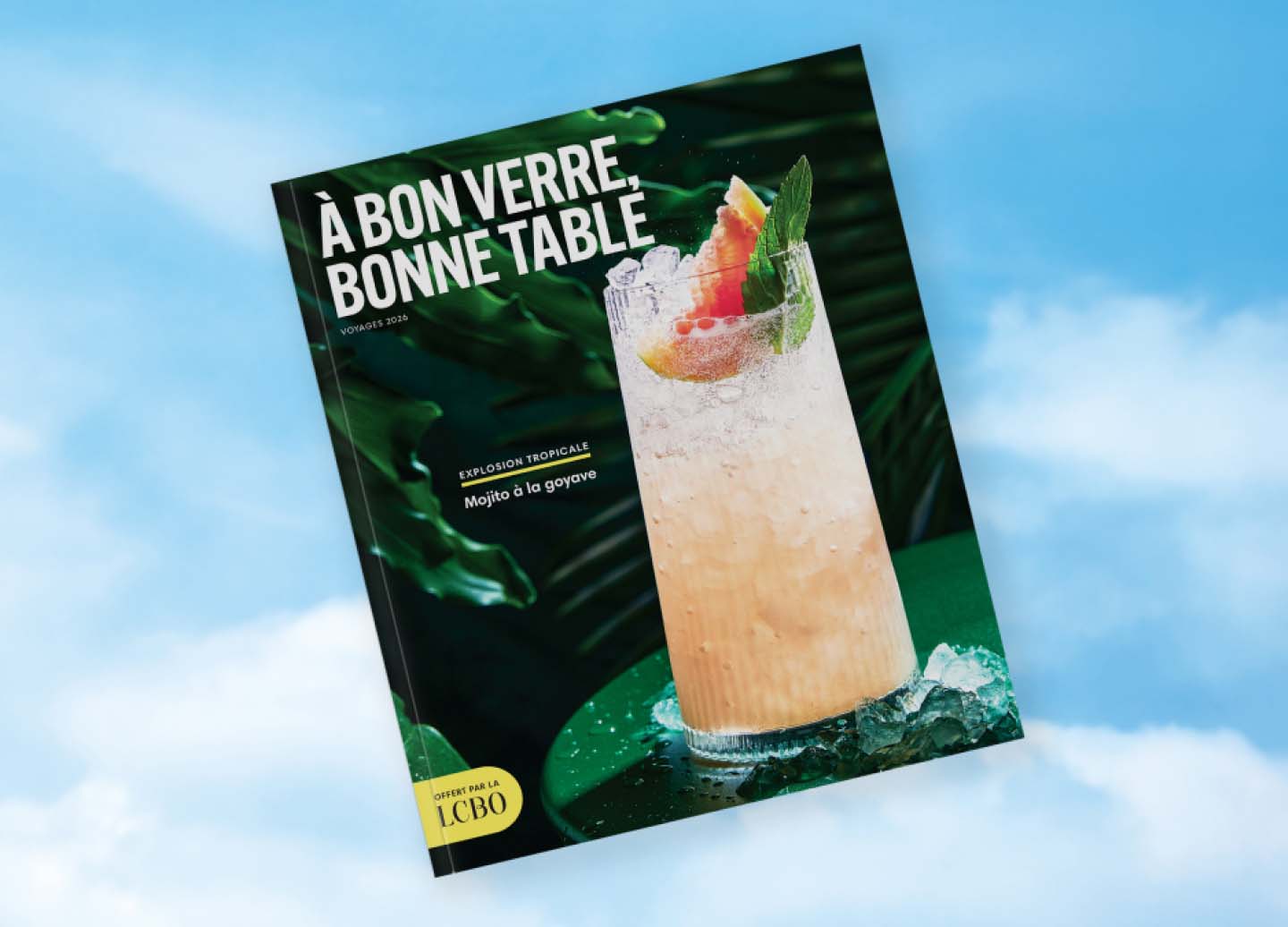 Couverture du numéro spécial Voyages 2026 du magazine À bon verre, bonne table