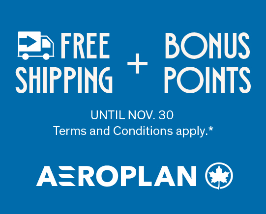 FREE SHIPPING + BONUS POINTS