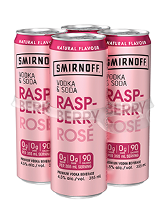 Smirnoff Vodka & Soda Raspberry Rose