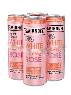 Smirnoff Vodka & Soda White Peach Rose