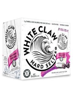 Soda alcoolisé Cerise noire White Claw (6 × 355 ml)